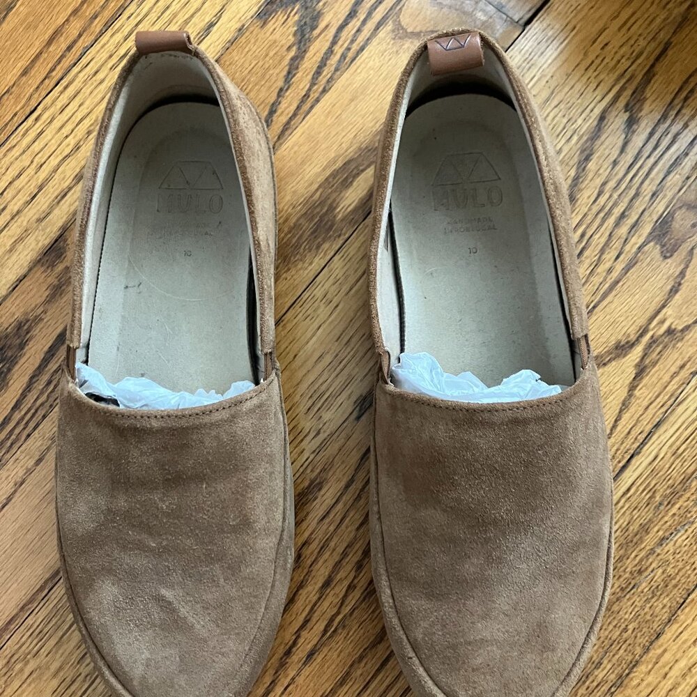 MULO men's cognac suede espadrille size 10